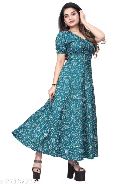 Classy Designer Women V-neck Dress