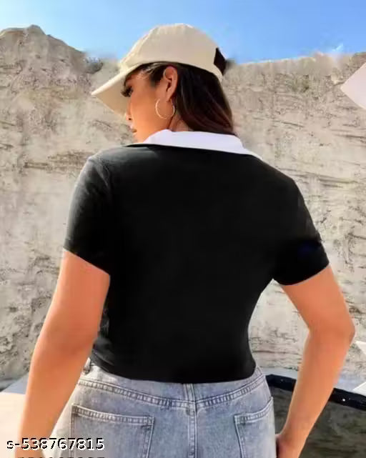 SHIVA WHITE WITH RIB COLOR TOP