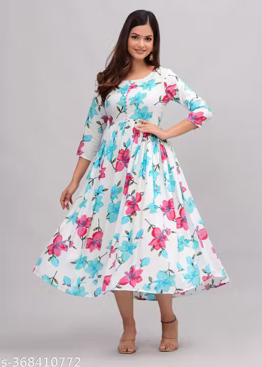 fenshi Anarkali long size kurti