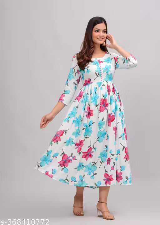 fenshi Anarkali long size kurti