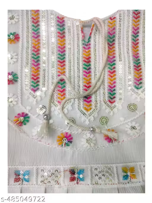 Top | White Cotton & Bell Sleeves Top For Woman's