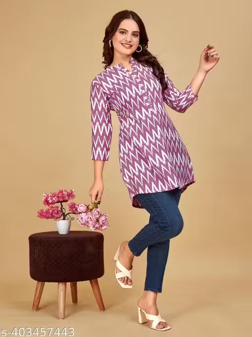 cotton tunic top for womens